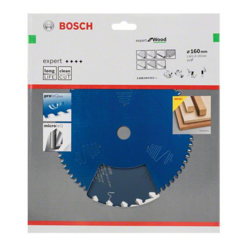 Bosch Kreissägeblatt Expert for Wood 160 x 20 x 1,8 mm 24