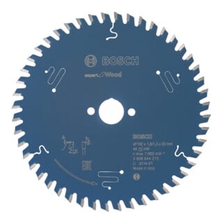 Bosch Kreissägeblatt Expert for Wood 160 x 20 x 1,8 mm 48