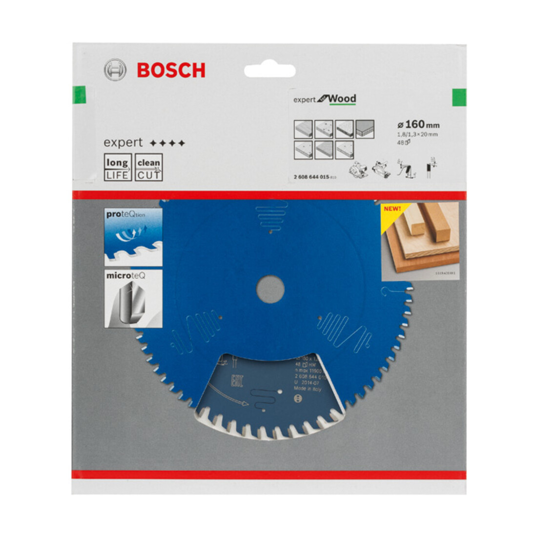 Bosch Kreissägeblatt Expert for Wood 160 x 20 x 1,8 mm 48
