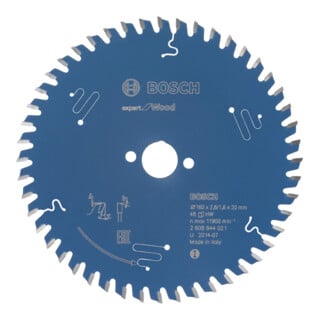 Bosch Kreissägeblatt Expert for Wood 160 x 20 x 2,6 mm 48