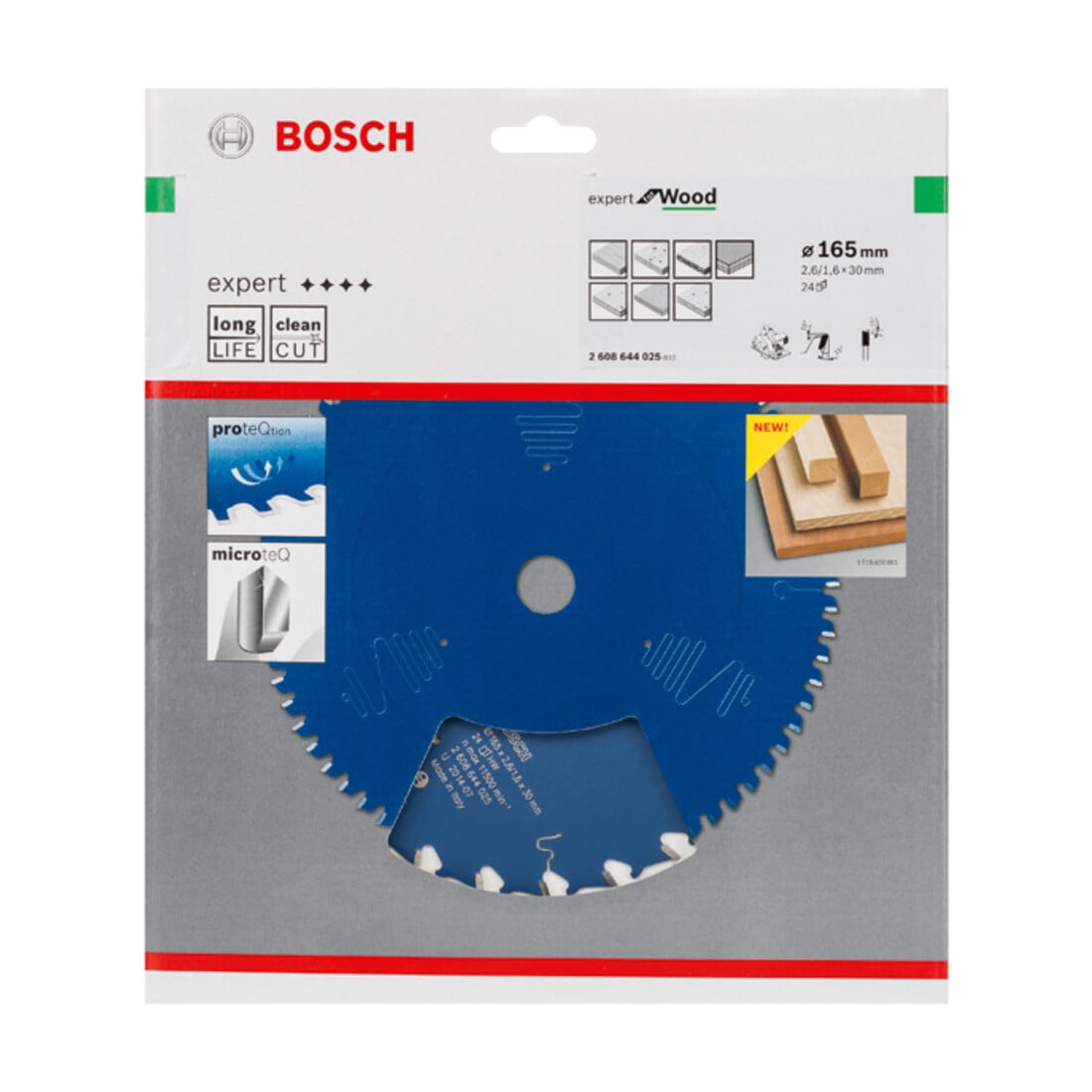 Bosch Kreissägeblatt Expert for Wood 165 x 30 x 2,6 mm 24