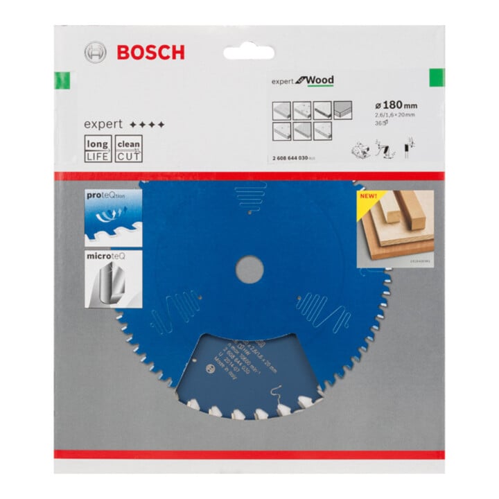 Bosch Kreissägeblatt Expert for Wood 180 x 20 x 2,6 mm 36