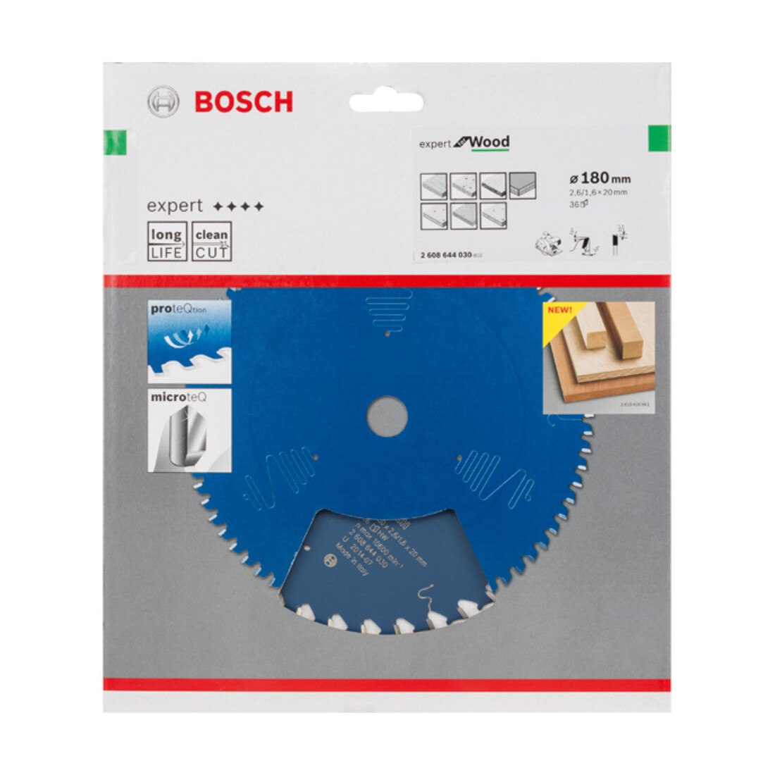 Bosch Kreissägeblatt Expert for Wood 180 x 20 x 2,6 mm 36