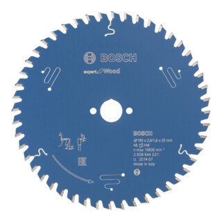Bosch Kreissägeblatt Expert for Wood 180 x 20 x 2,6 mm 48