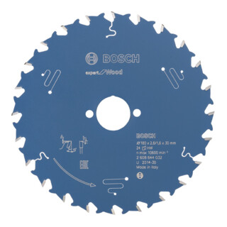 Bosch Kreissägeblatt Expert for Wood 180 x 30 x 2,6 mm 24