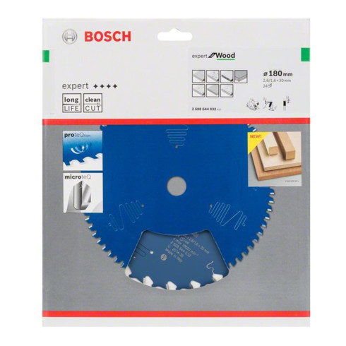 Bosch Kreissägeblatt Expert for Wood 180 x 30 x 2,6 mm 24