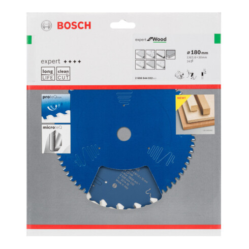 Bosch Kreissägeblatt Expert for Wood 180 x 30 x 2,6 mm 24