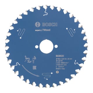 Bosch Kreissägeblatt Expert for Wood 180 x 30 x 2,6 mm 36