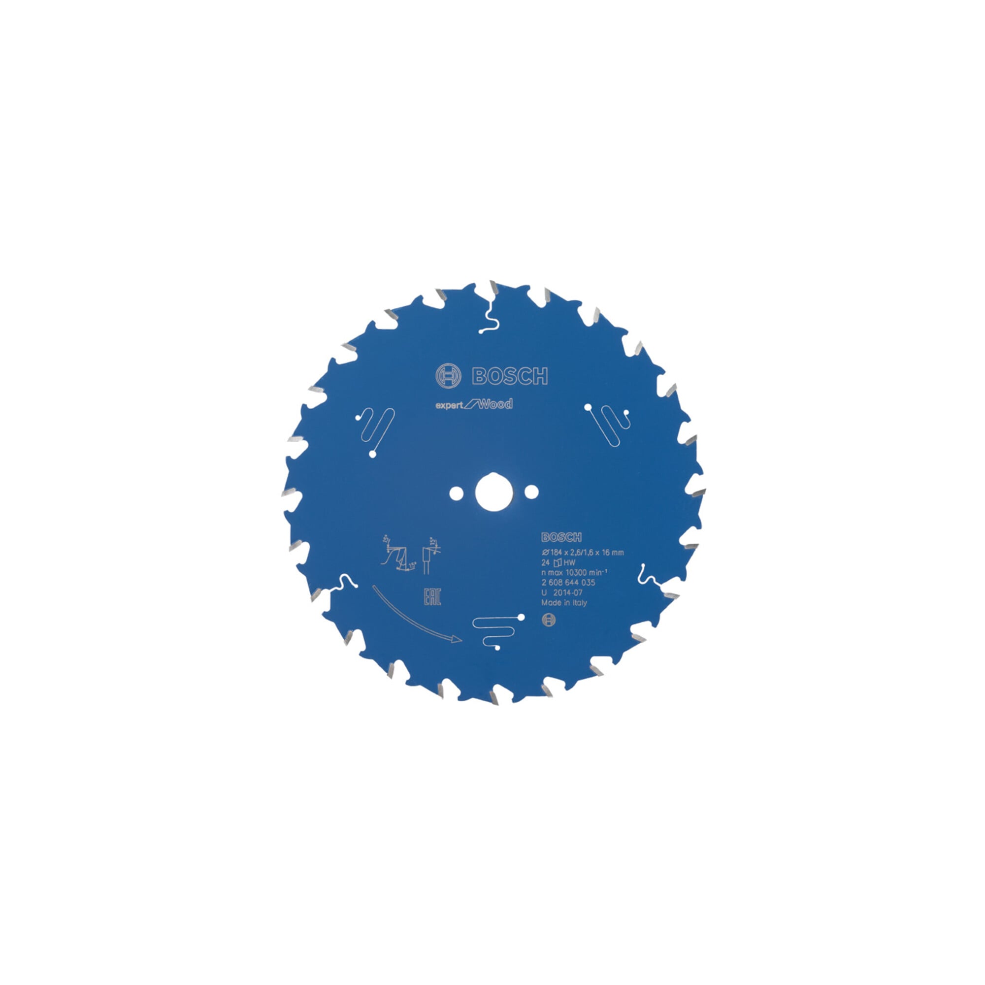Bosch Kreissägeblatt Expert for Wood 184 x 16 x 2,6 mm 24