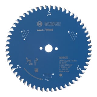 Bosch Kreissägeblatt Expert for Wood 184 x 16 x 2,6 mm 56