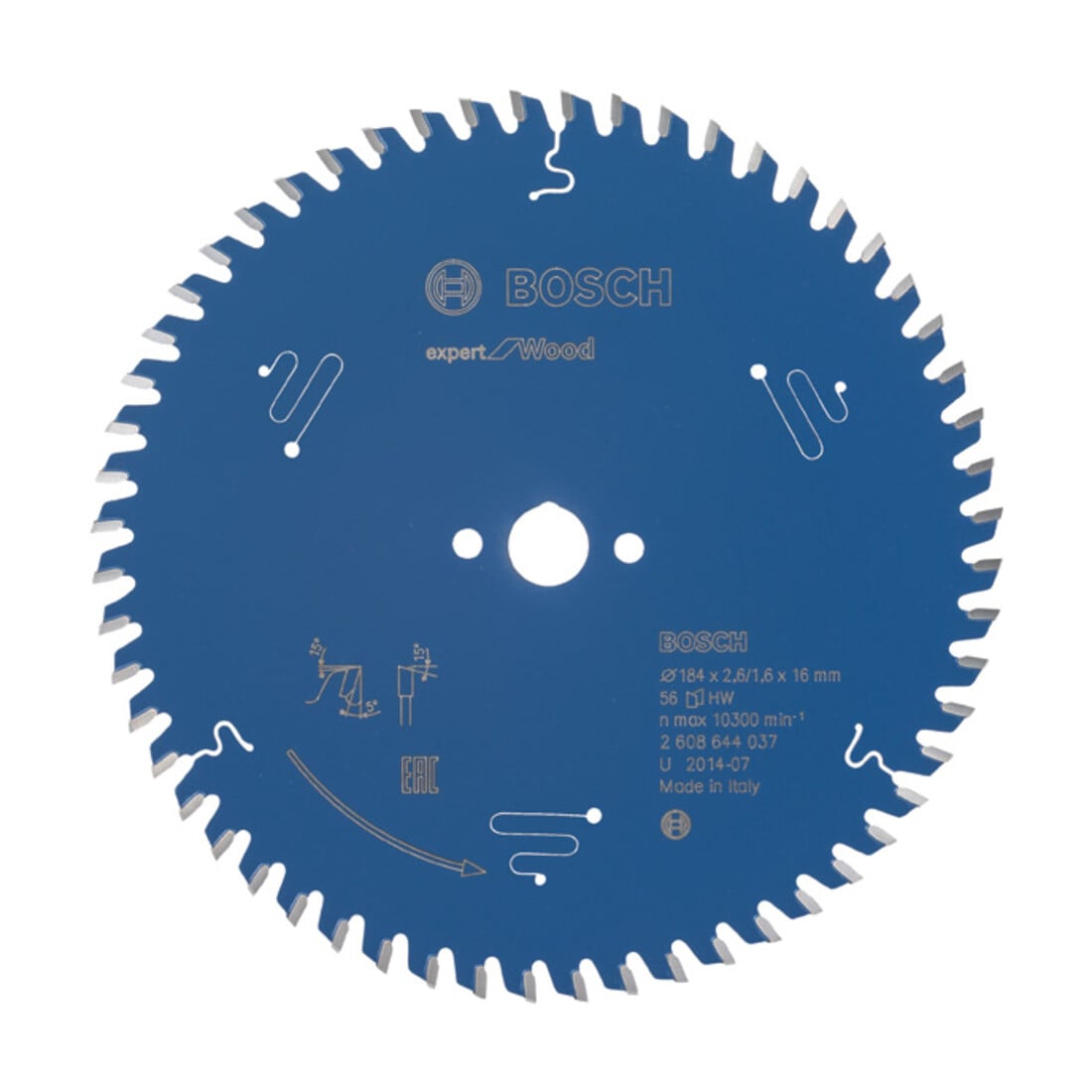 Bosch Kreissägeblatt Expert for Wood 184 x 16 x 2,6 mm 56