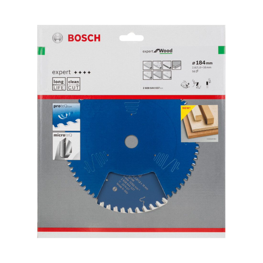 Bosch Kreissägeblatt Expert for Wood 184 x 16 x 2,6 mm 56