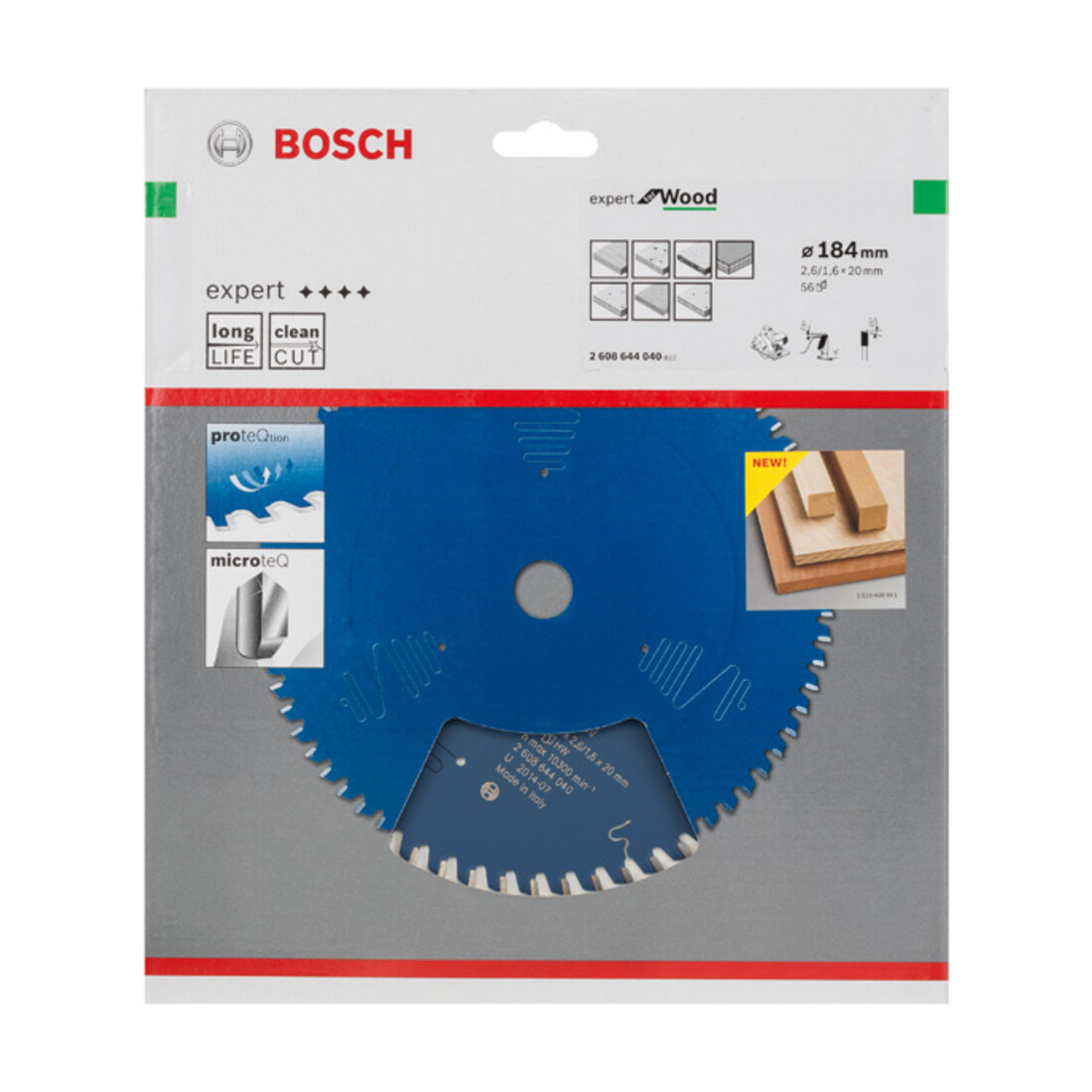 Bosch Kreissägeblatt Expert for Wood 184 x 20 x 2,6 mm 56