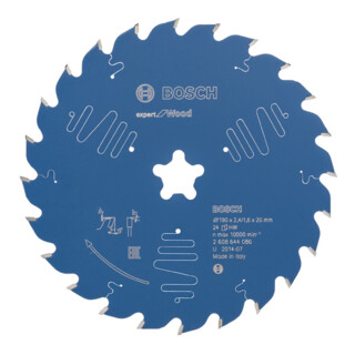 Bosch Kreissägeblatt Expert for Wood 190 x 2,4 mm 24