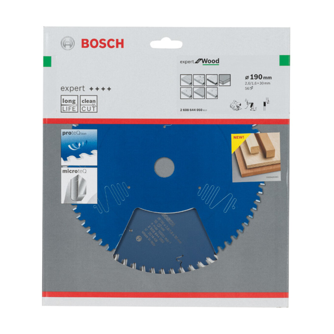 Bosch Kreissägeblatt Expert for Wood 190 x 30 x 2,6 mm 56