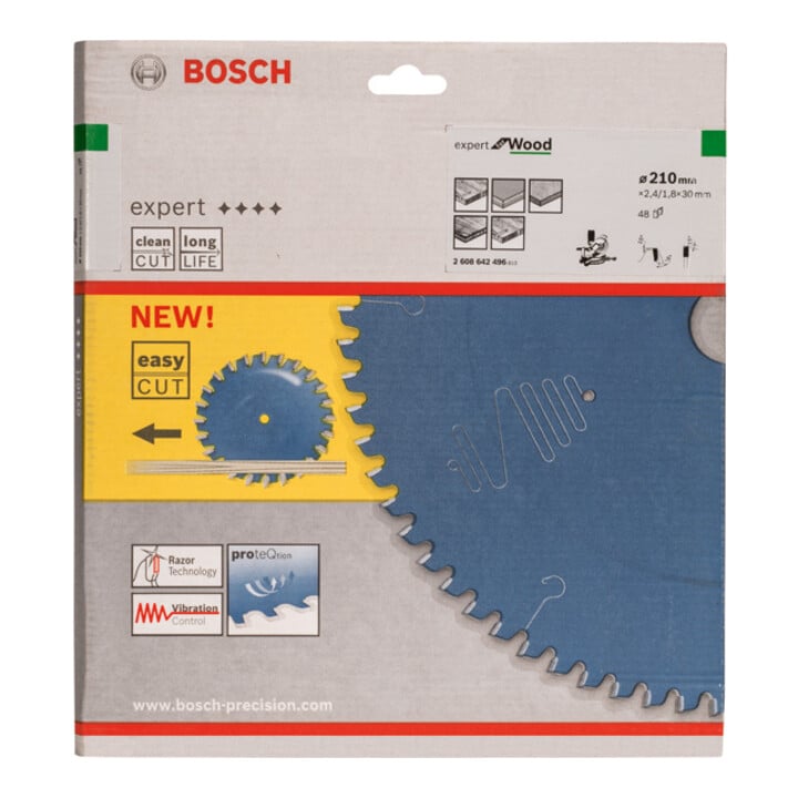 Bosch Kreissägeblatt Expert for Wood 210 x 30 x 2,4 mm 48