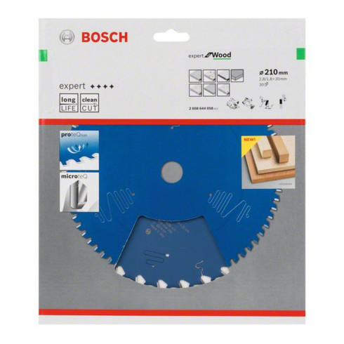 Bosch Kreissägeblatt Expert for Wood 210 x 30 x 2,8 mm 30