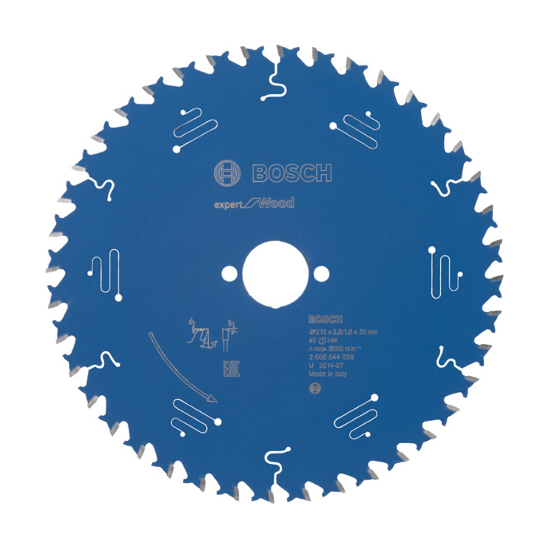 Bosch Kreissägeblatt Expert for Wood 210 x 30 x 2,8 mm 40