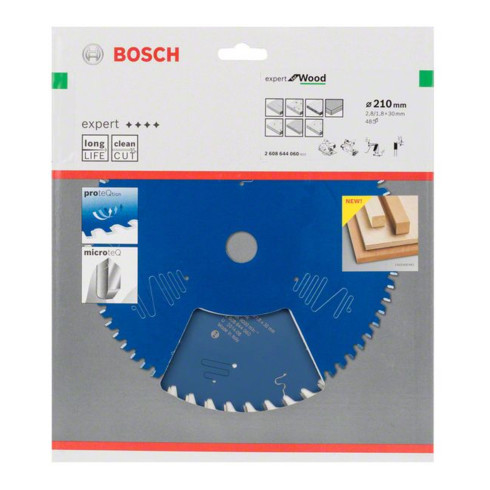 Bosch Kreissägeblatt Expert for Wood 210 x 30 x 2,8 mm 48