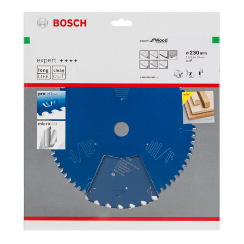 Bosch Kreissägeblatt Expert for Wood 230 x 30 x 2,8 mm 36