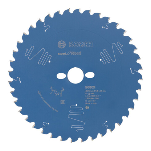 Bosch Kreissägeblatt Expert for Wood 250 x 30 x 2,4 mm 40