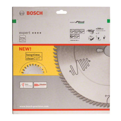 Bosch Kreissägeblatt Expert for Wood 250 x 30 x 3,2 mm 40