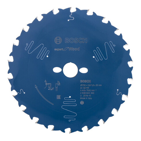 Bosch Kreissägeblatt Expert for Wood 254 x 30 x 2,6 mm 22