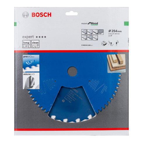 Bosch Kreissägeblatt Expert for Wood 254 x 30 x 2,6 mm 22