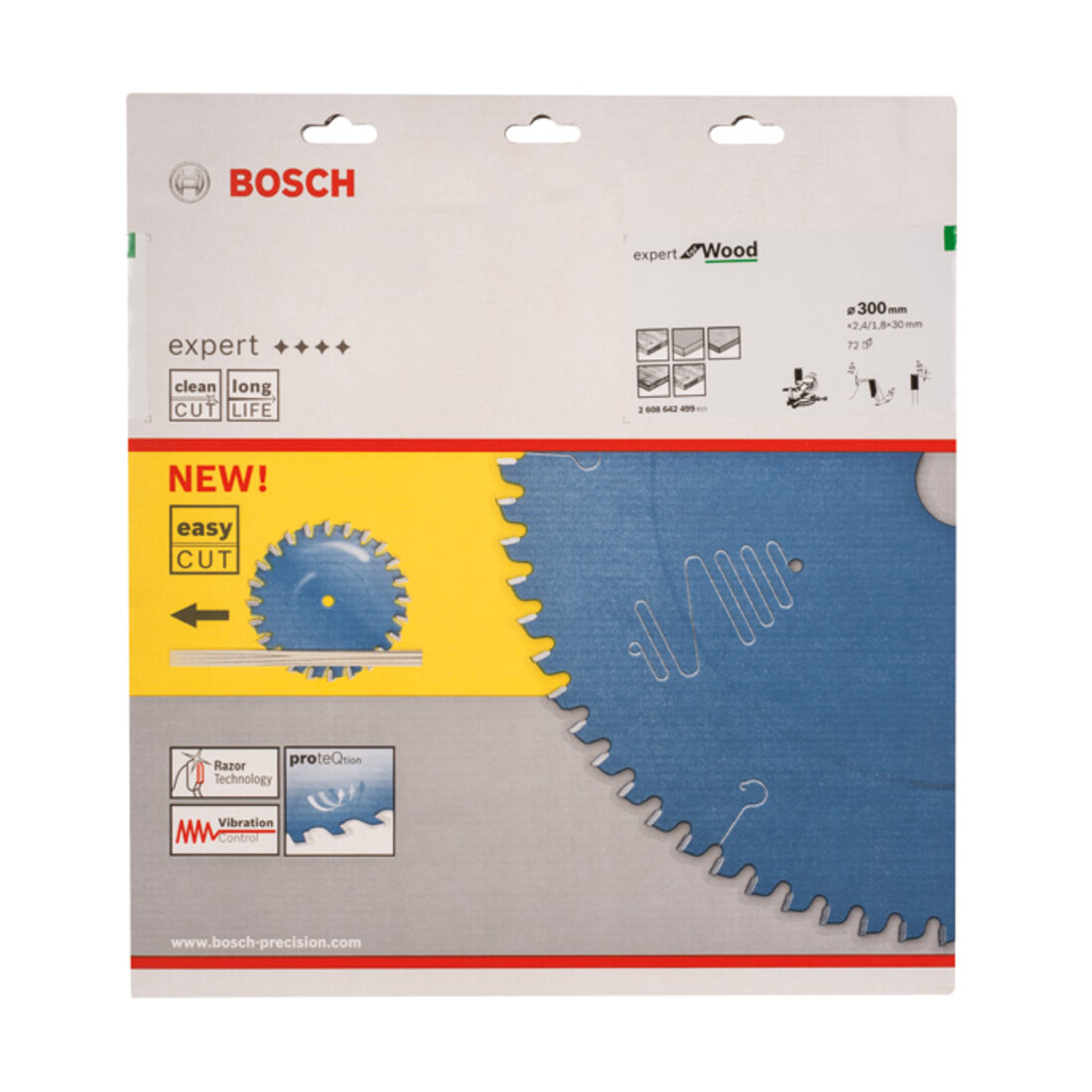Bosch Kreissägeblatt Expert for Wood 300 x 30 x 2,4 mm 72