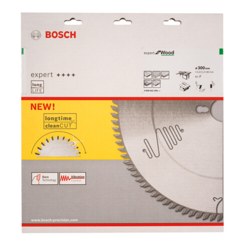 Bosch Kreissägeblatt Expert for Wood 300 x 30 x 3,2 mm 60