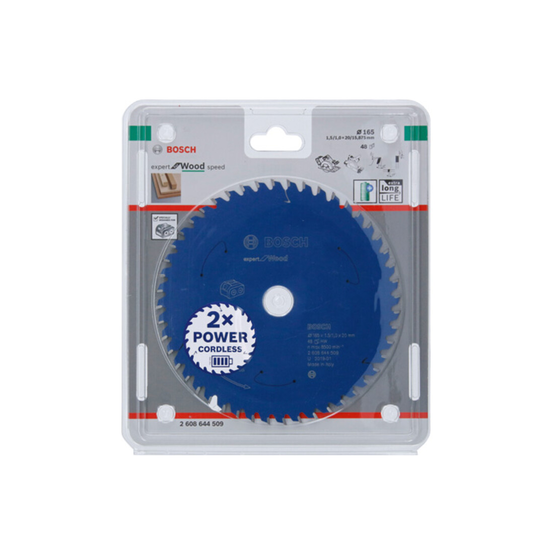 Bosch Kreissägeblatt Expert for Wood für Akkusägen 165 x 1,5/1 x 20 48 Zähne
