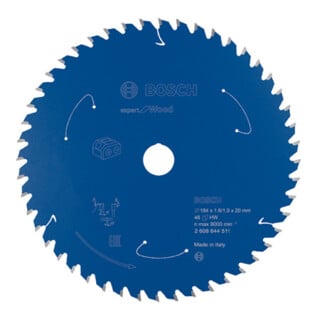 Bosch Kreissägeblatt Expert for Wood für Akkusägen 184 x 1,6/1 x 20 48 Zähne