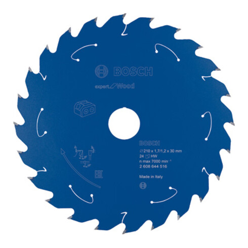 Bosch Kreissägeblatt Expert for Wood für Akkusägen 210 x 1,7/1,2 x 30 24 Zähne