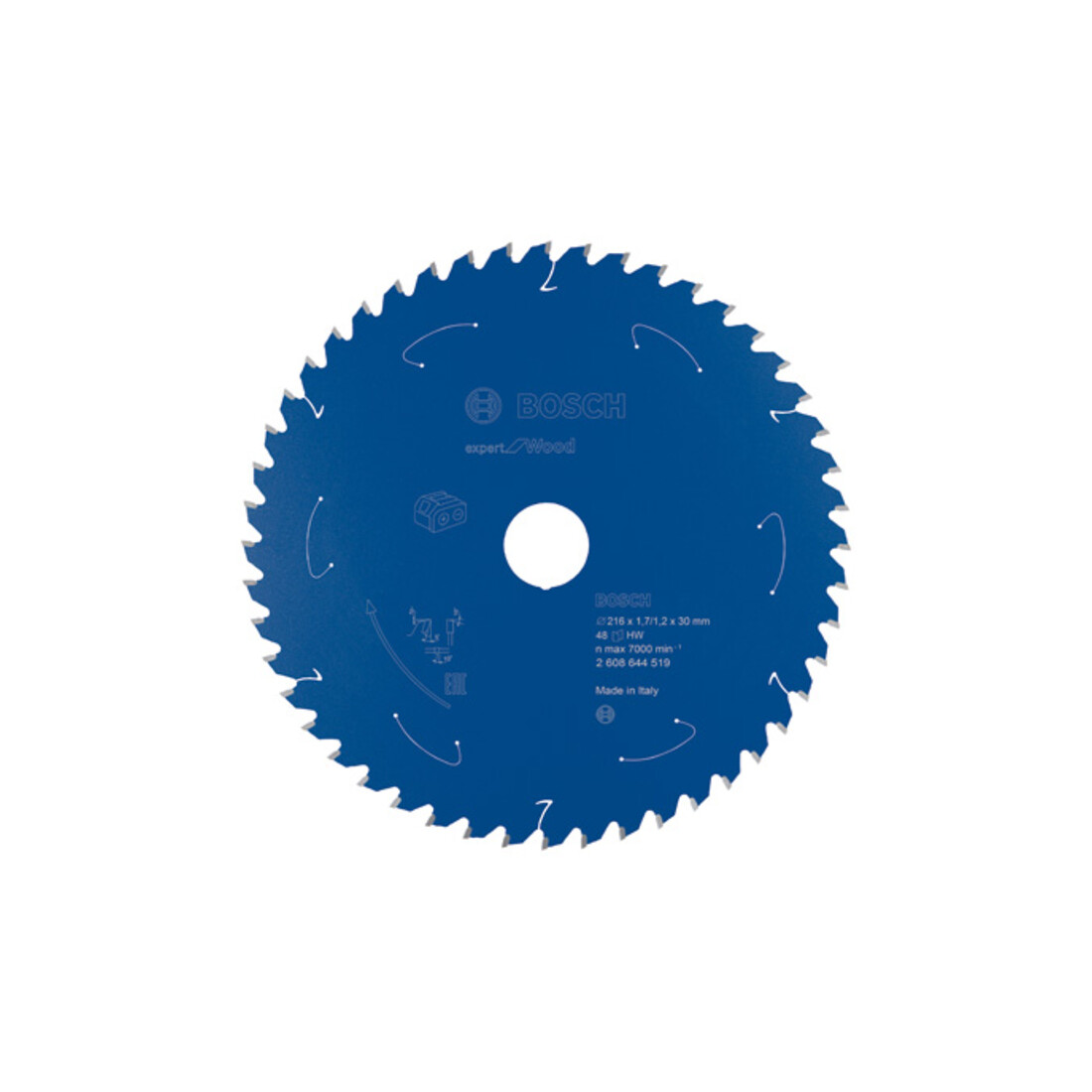 Bosch Kreissägeblatt Expert for Wood für Akkusägen 216 x 1,7/1,2 x 30 48 Zähne