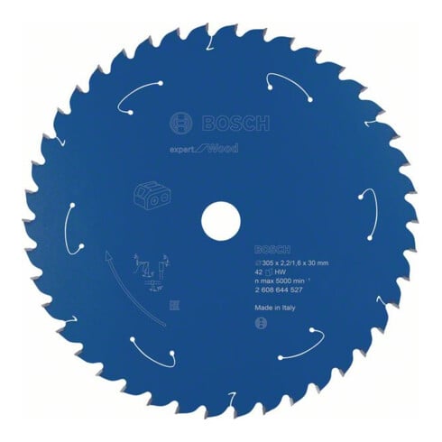 Bosch Kreissägeblatt Expert for Wood für Akkusägen 305 x 2,2/1,6 x 30 42 Zähne