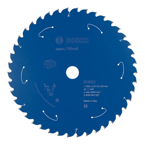Bosch Kreissägeblatt Expert for Wood für Akkusägen 305 x 2,2/1,6 x 30 42 Zähne