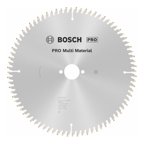 Bosch Kreissägeblatt Multi Material 250 x 30 x 3,2 mm 80