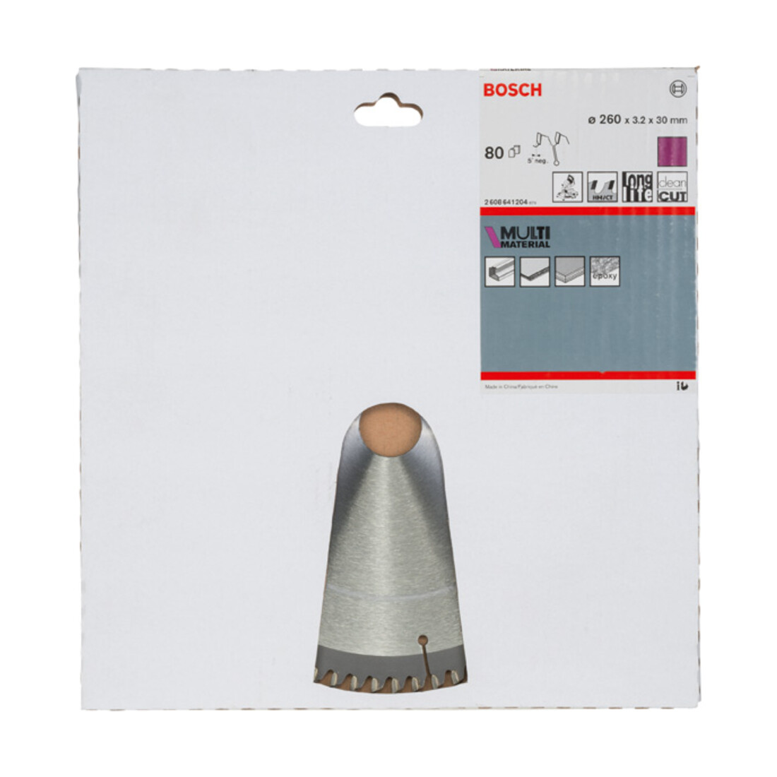 Bosch Kreissägeblatt Multi Material 260 x 30 x 3,2 mm 80