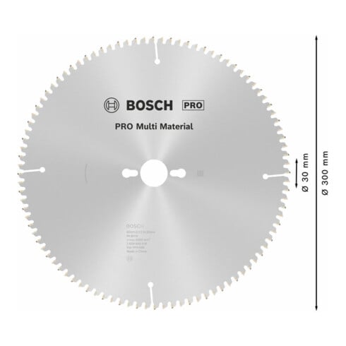 Bosch Kreissägeblatt Multi Material 300 x 30 x 3,2 mm 96