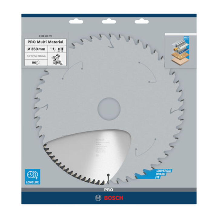 Bosch Kreissägeblatt Multi Material 350 x 30 x 3,2 mm 96