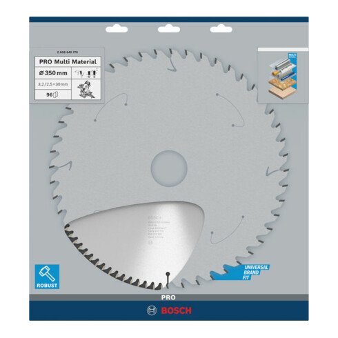 Bosch Kreissägeblatt Multi Material 350 x 30 x 3,2 mm 96