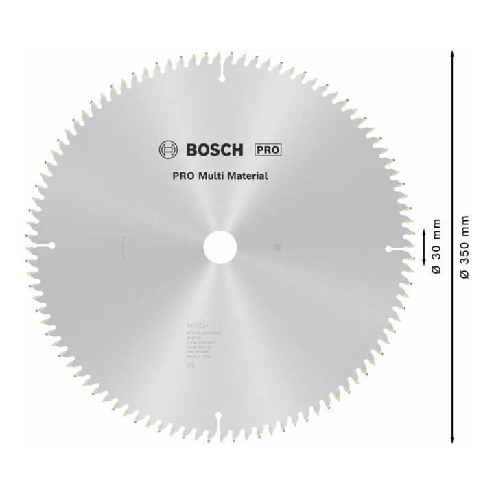 Bosch Kreissägeblatt Multi Material 350 x 30 x 3,2 mm 96