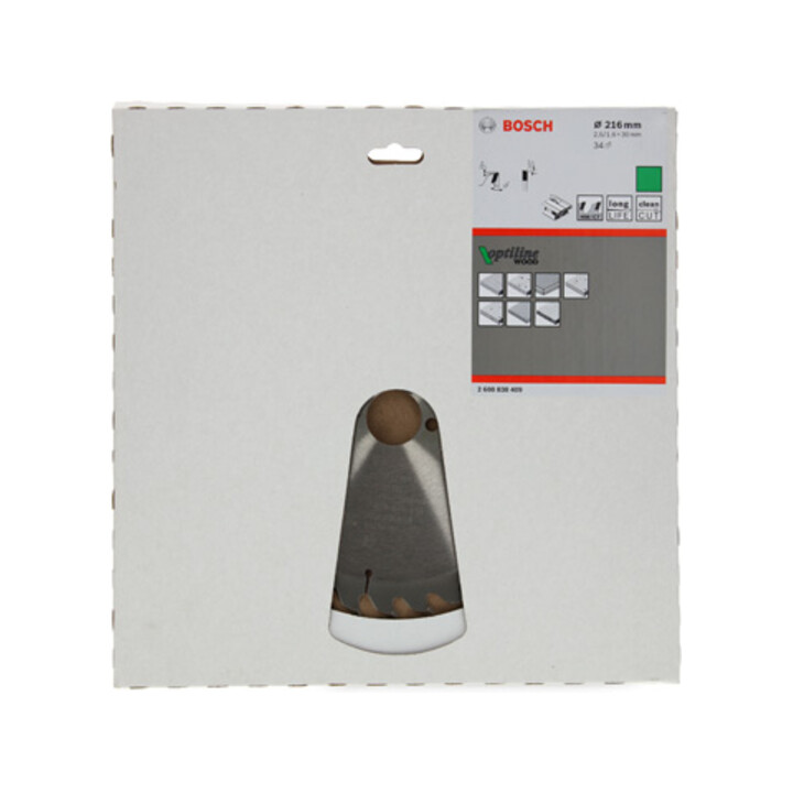 Bosch Kreissägeblatt Optiline Wood 216 x 30 x 2,6/1,6 34