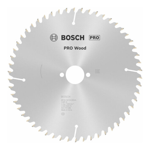 Bosch Kreissägeblatt Optiline Wood 216 x 30 x 2,6/1,6 54