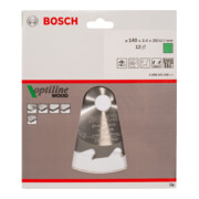 Bosch Kreissägeblatt Optiline Wood für Handkreissägen, 140 x 20/12,7 x 2,4 mm, 12-4
