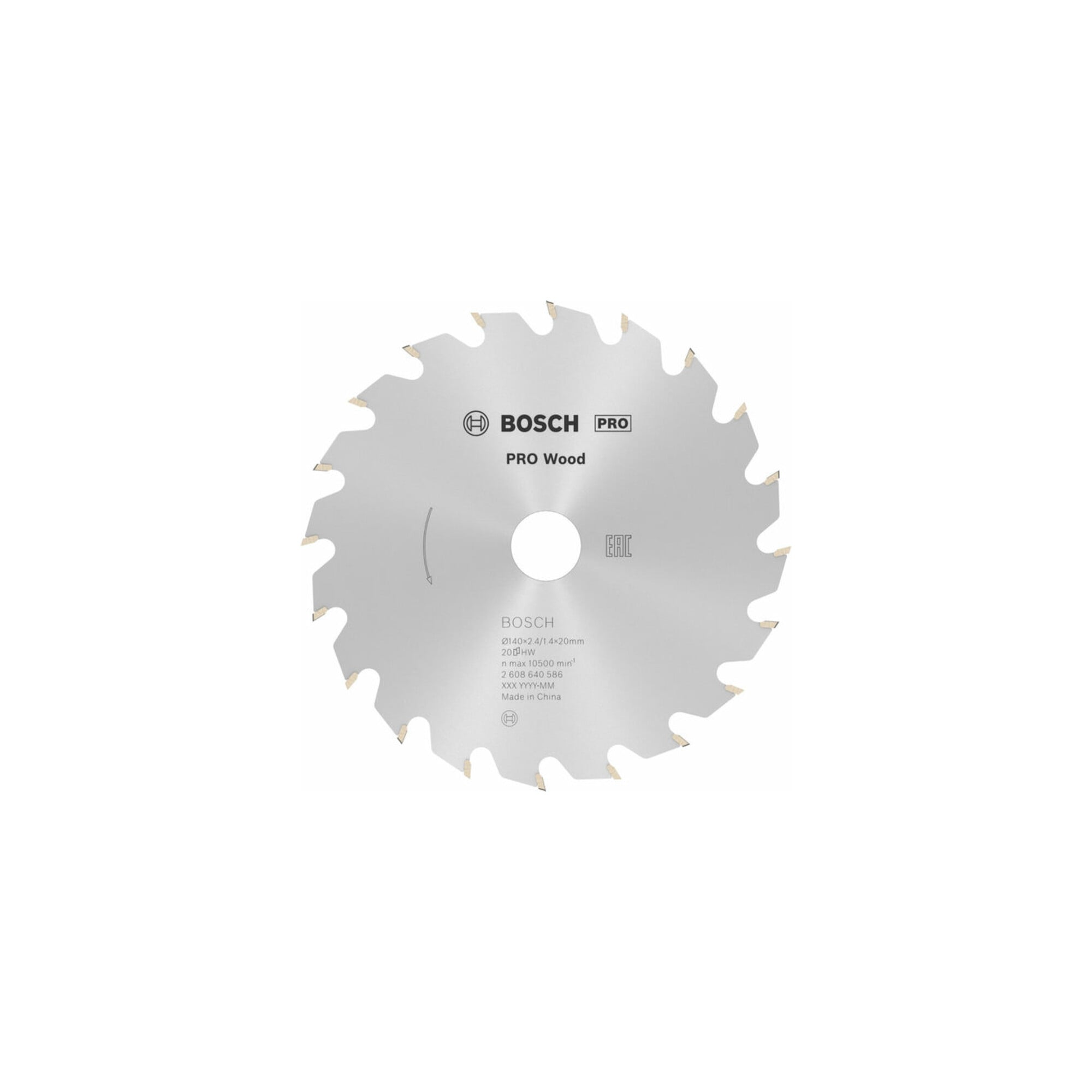 BOSCH Kreissägeblatt Optiline Wood für Handkreissägen 140 x 20/12,7 x 2,4 mm 20