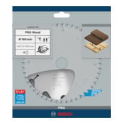 Bosch Kreissägeblatt Optiline Wood für Handkreissägen 160 x 20/16 x 1,8 mm 12-5