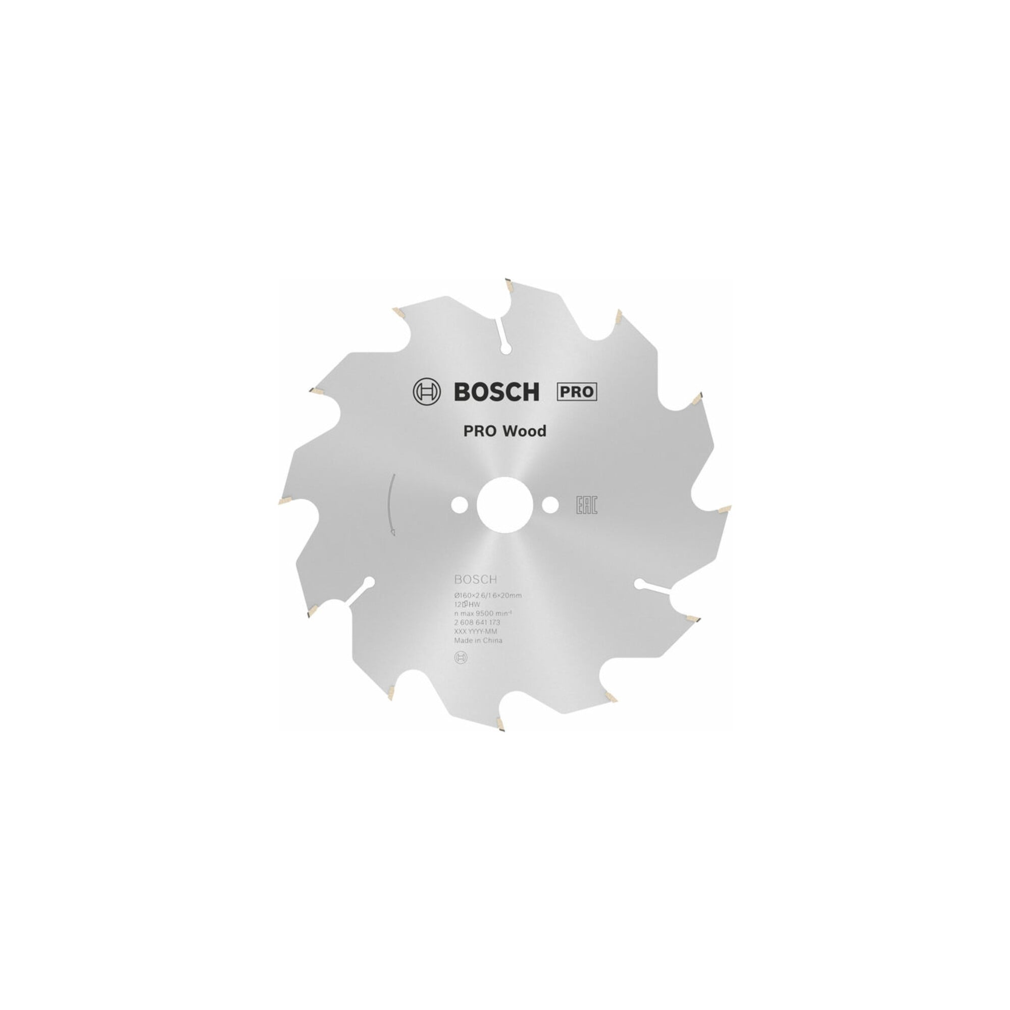 BOSCH Kreissägeblatt Optiline Wood für Handkreissägen 160 x 20/16 x 2,6 mm 12