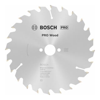 Bosch Kreissägeblatt Optiline Wood für Handkreissägen 160 x 20/16 x 2,6 mm 24