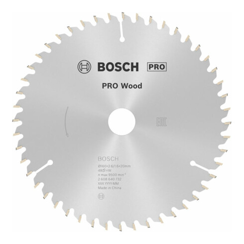 Bosch Kreissägeblatt Optiline Wood für Handkreissägen 160 x 20/16 x 2,6 mm 48